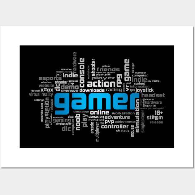 Gamer Theme PSVersion Wall Art by Tarasevi4